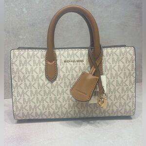 Michael Kors Scarlett XS Vanilla Signature Logo Crossbody Bag